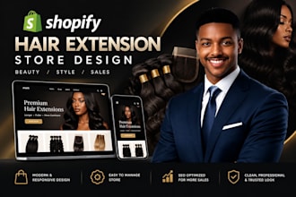 hair extension shopify store hair extension website beauty store wig store