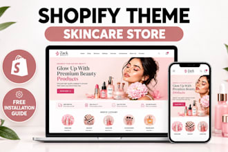 skincare website beauty store skincare shopify website