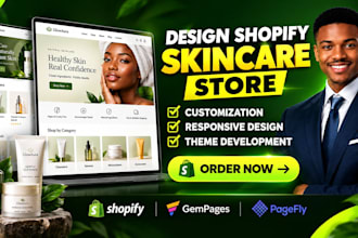 skincare website beauty store skincare shopify website