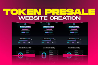create a modern web3 token presale website for your crypto project