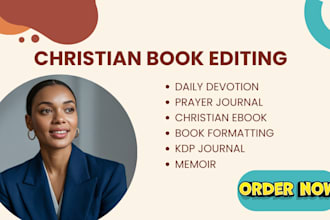 edit, format daily devotion, christian ebook, prayer journal, kdp journal memoir