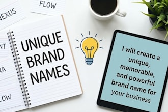 create a unique, memorable, and powerful brand name for your business