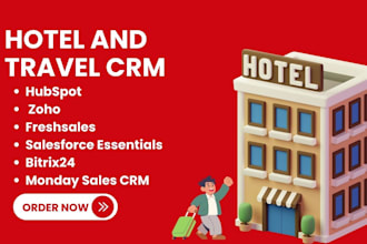 hotel and travel CRM with hubspot zoho freshsales salesforce bitrix24 monday CRM