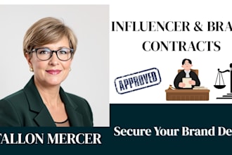 draft influencer agreements, brand partnership contracts, and sponsorship terms