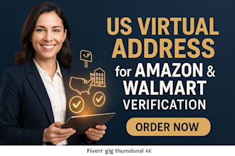 provide a US virtual address for amazon, walmart ecommerce business verification