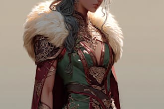illustrate your ttrpg oc, vtm, fantasy, dnd character art