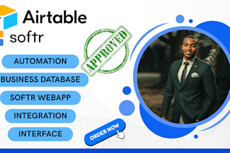 set up airtable softr airtable automation airtable database softr webapp