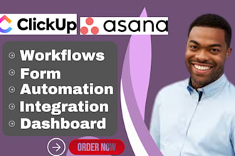 advanced clickup automation asana workflow dashboard and full project systems