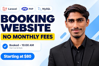 build a custom booking website for salons, clinics and spas