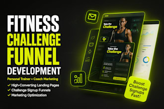 make fitness challenge funnel personal trainer coach marketing challenge signups