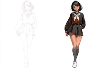 draw anime manga illustration