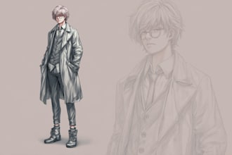 design your manga or comic character