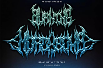 design a raw and atmospheric black metal logo