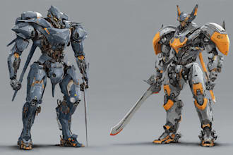 high quality robot, mecha concepts