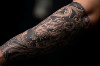 create a tattoo design of tattoo sleeve
