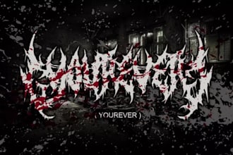 design a brutal death metal logo