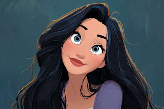 do disney cartoon portrait