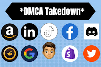 submit a copyright and trademark dmca notice,to remove infringing content