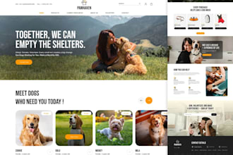 develop paw and pet care website, dog breeder and dog grooming website,