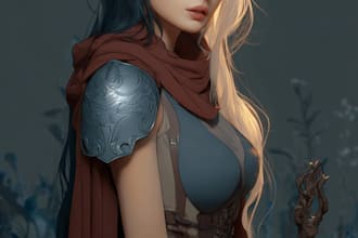 paint your dark fantasy dnd character illustration