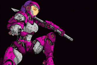 make sci fi illustration and sci fi concept art
