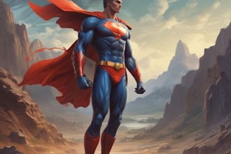 do a superhero character design