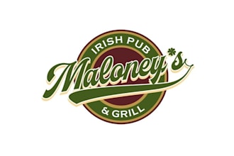 design ideal monogram irish pub logo