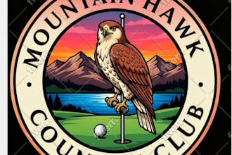 create a memorable golf club brand logo design