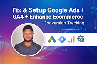 set up google ads and ga4 conversion tracking using GTM