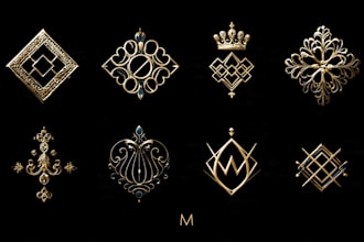 do luxury fashion jewelry signature and clothing brand logo