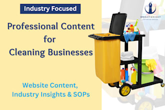 write professional content for cleaning businesses