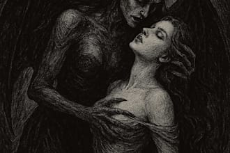 draw dark art illustration