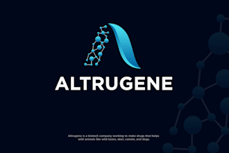 do awesome scientific, biology logo within 1 day