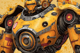 illustrate your mecha, robot and armored characters