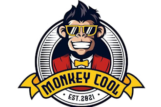 design eye catching monkey logo