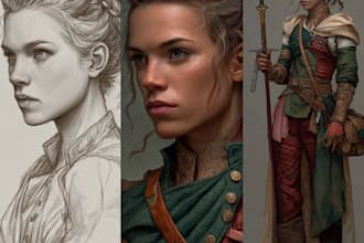 dnd character art and dnd character art
