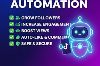 create tiktok bot, instagram bot, youtube bot, social media bot, twitter x bot