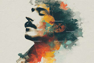 draw abstract portrait art