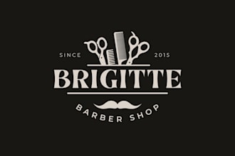 create elegant hair salon logo design