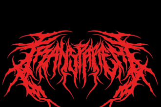design a raw and atmospheric black metal logo