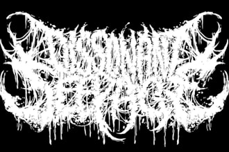 design an illegible extreme metal logo for your band or merch