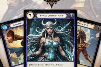 design trading card game cards, tcg card art, abilities, energies, card template