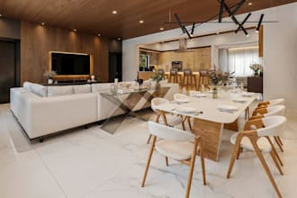 turn dwg to full 3d house model,modern interior design,floor plan render, corona