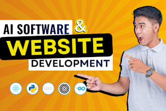 develop ai website,ai chatbot, saas app, ai web application, ai mobile app