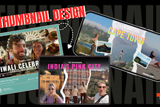 design a eye catchy youtube thumbnail