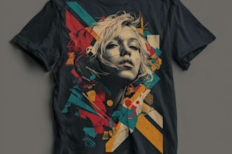 do typography tshirt graphics t shirt and merchandise design