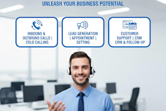 do professional cold calls, telesales, customer support