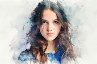 vector art style portrait or  portrait of your photo