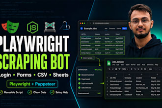 build a puppeteer or playwright scraping bot