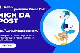 health medical guest post on real, trusted niche websites